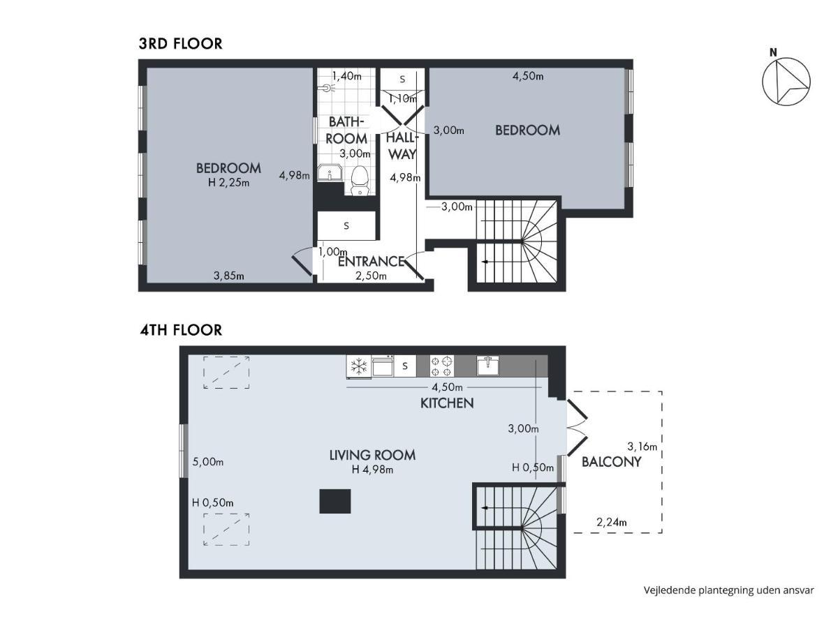 Sanders Main - Endearing Two-Bedroom Duplex Apartment With A Balcony Next To Magical Nyhavn Copenhaga Exterior foto